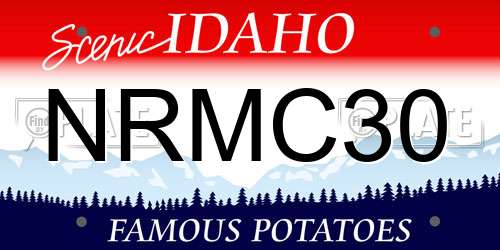 NRMC30 Idaho License Plate