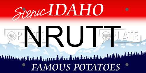 NRUTT Idaho License Plate