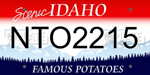 NTO2215 Idaho License Plate