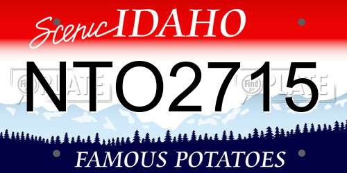 NTO2715 Idaho License Plate