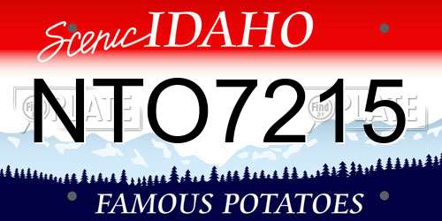 NTO7215 Idaho License Plate