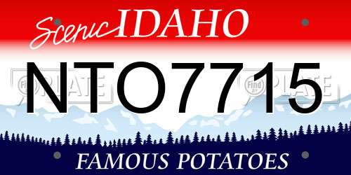NTO7715 Idaho License Plate
