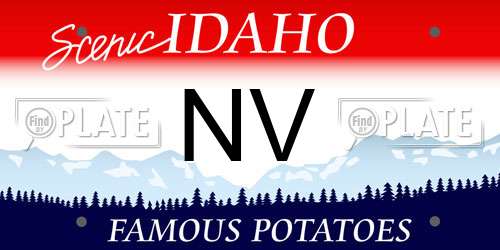 NV Idaho License Plate