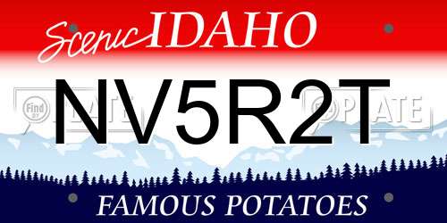 NV5R2T Idaho License Plate