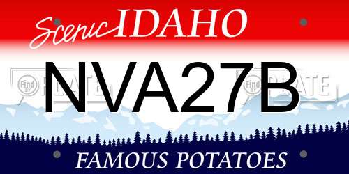 NVA27B Idaho License Plate