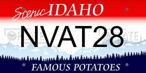 NVAT28 Idaho License Plate