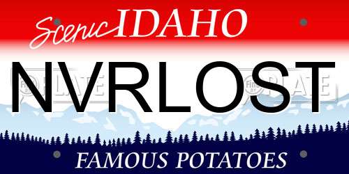 NVRLOST Idaho License Plate