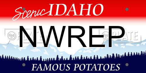 NWREP Idaho License Plate