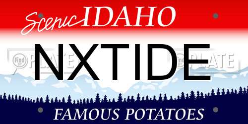 NXTIDE Idaho License Plate