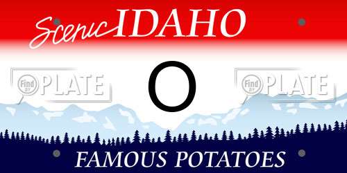 O Idaho License Plate