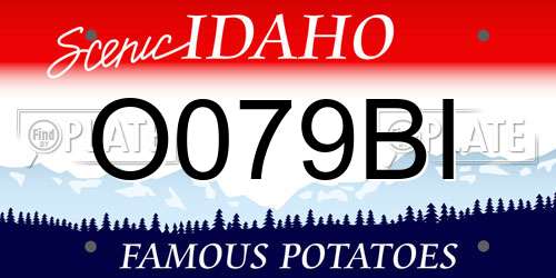 O079BI Idaho License Plate
