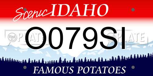 O079SI Idaho License Plate