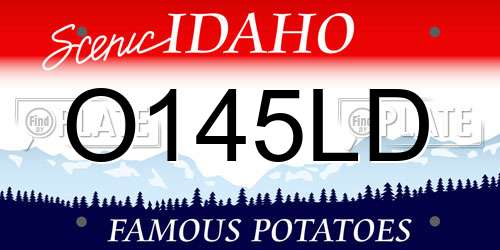 O145LD Idaho License Plate