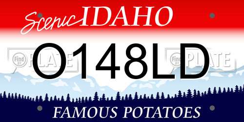 O148LD Idaho License Plate
