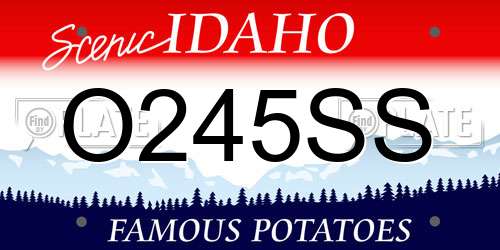 O245SS Idaho License Plate