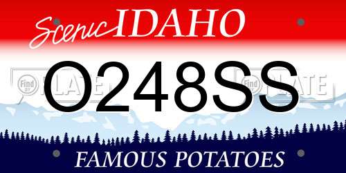 O248SS Idaho License Plate