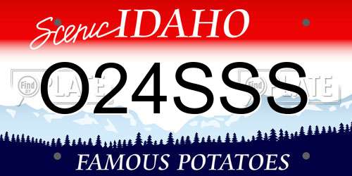 O24SSS Idaho License Plate