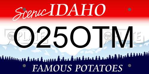 O25OTM Idaho License Plate