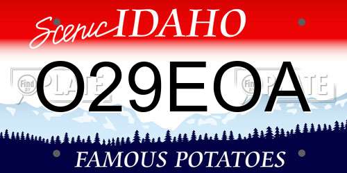 O29EOA Idaho License Plate