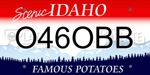 O46OBB Idaho License Plate