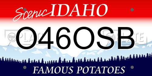O46OSB Idaho License Plate