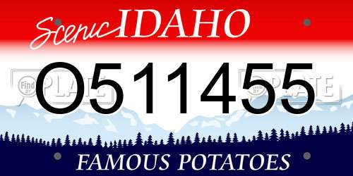 O511455 Idaho License Plate