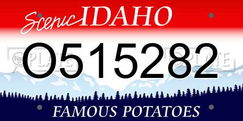 O515282 Idaho License Plate