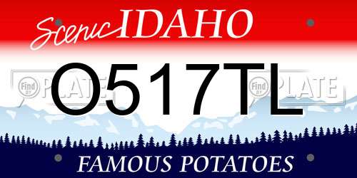O517TL Idaho License Plate