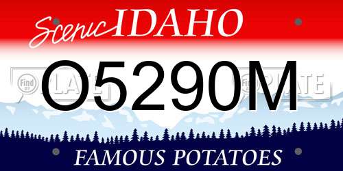 O5290M Idaho License Plate