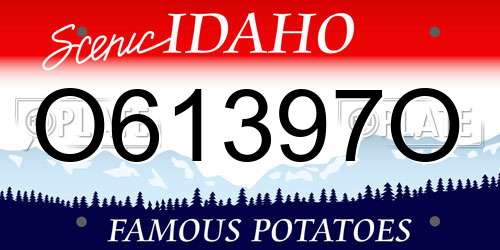 O61397O Idaho License Plate