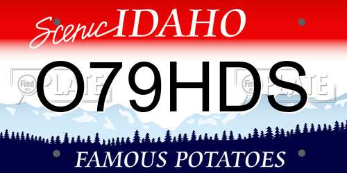 O79HDS Idaho License Plate