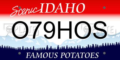 O79HOS Idaho License Plate