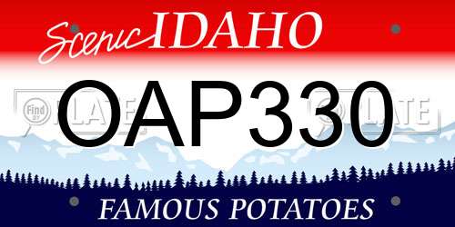 OAP330 Idaho License Plate