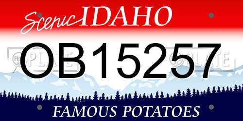 OB15257 Idaho License Plate