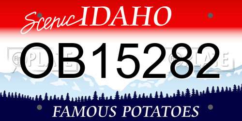 OB15282 Idaho License Plate