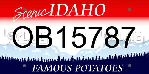 OB15787 Idaho License Plate