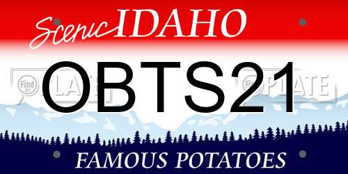 OBTS21 Idaho License Plate