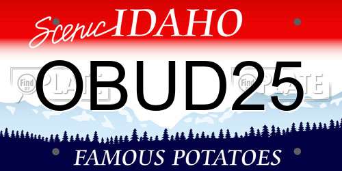 OBUD25 Idaho License Plate