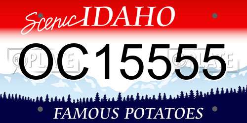 OC15555 Idaho License Plate