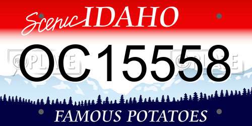 OC15558 Idaho License Plate