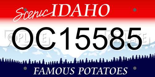 OC15585 Idaho License Plate