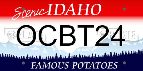 OCBT24 Idaho License Plate