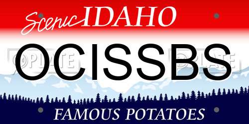OCISSBS Idaho License Plate