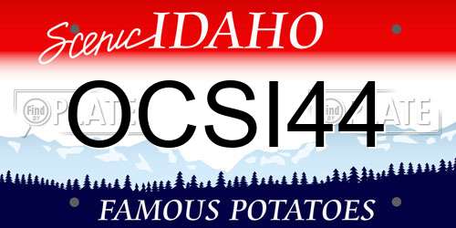 OCSI44 Idaho License Plate