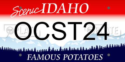 OCST24 Idaho License Plate