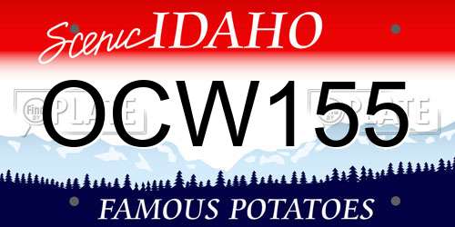 OCW155 Idaho License Plate