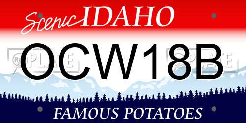 OCW18B Idaho License Plate