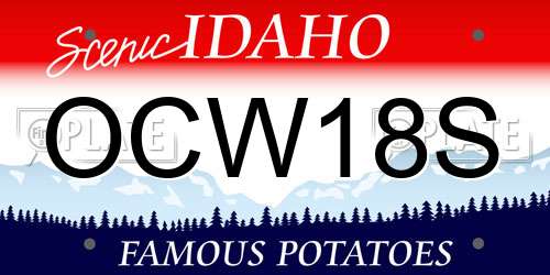 OCW18S Idaho License Plate