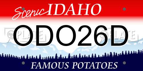 ODO26D Idaho License Plate