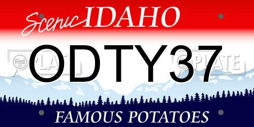 ODTY37 Idaho License Plate